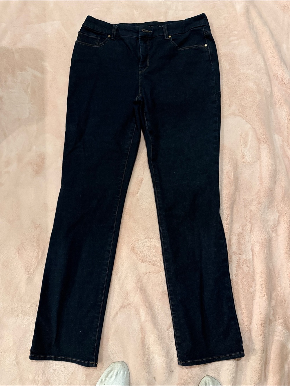 Chico's Straight-Leg Dark Navy Jeans